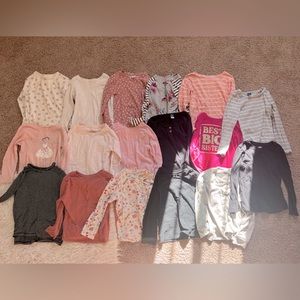 Set of 30 Great used condition long sleeve girls tops